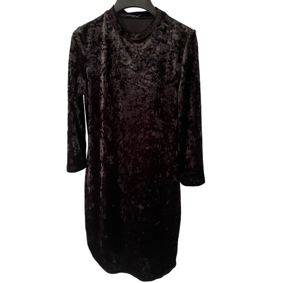 Timing Black Velvet Dress Size Large - Picture 1 of 3
